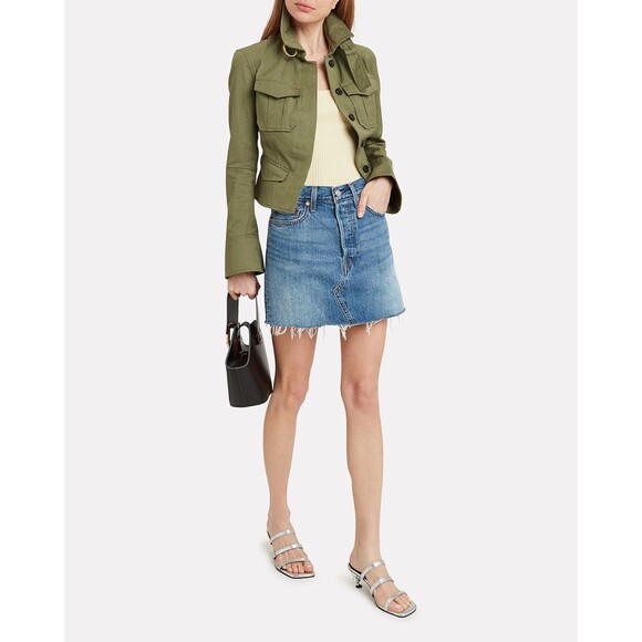 A.L.C. Lorimer Cargo Army Green Utility Jacket - Picture 15 of 16